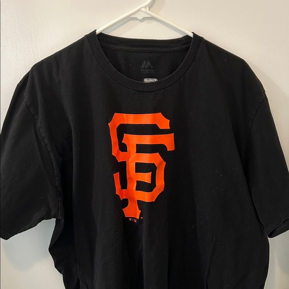 Majestic Black Crew Neck Tee